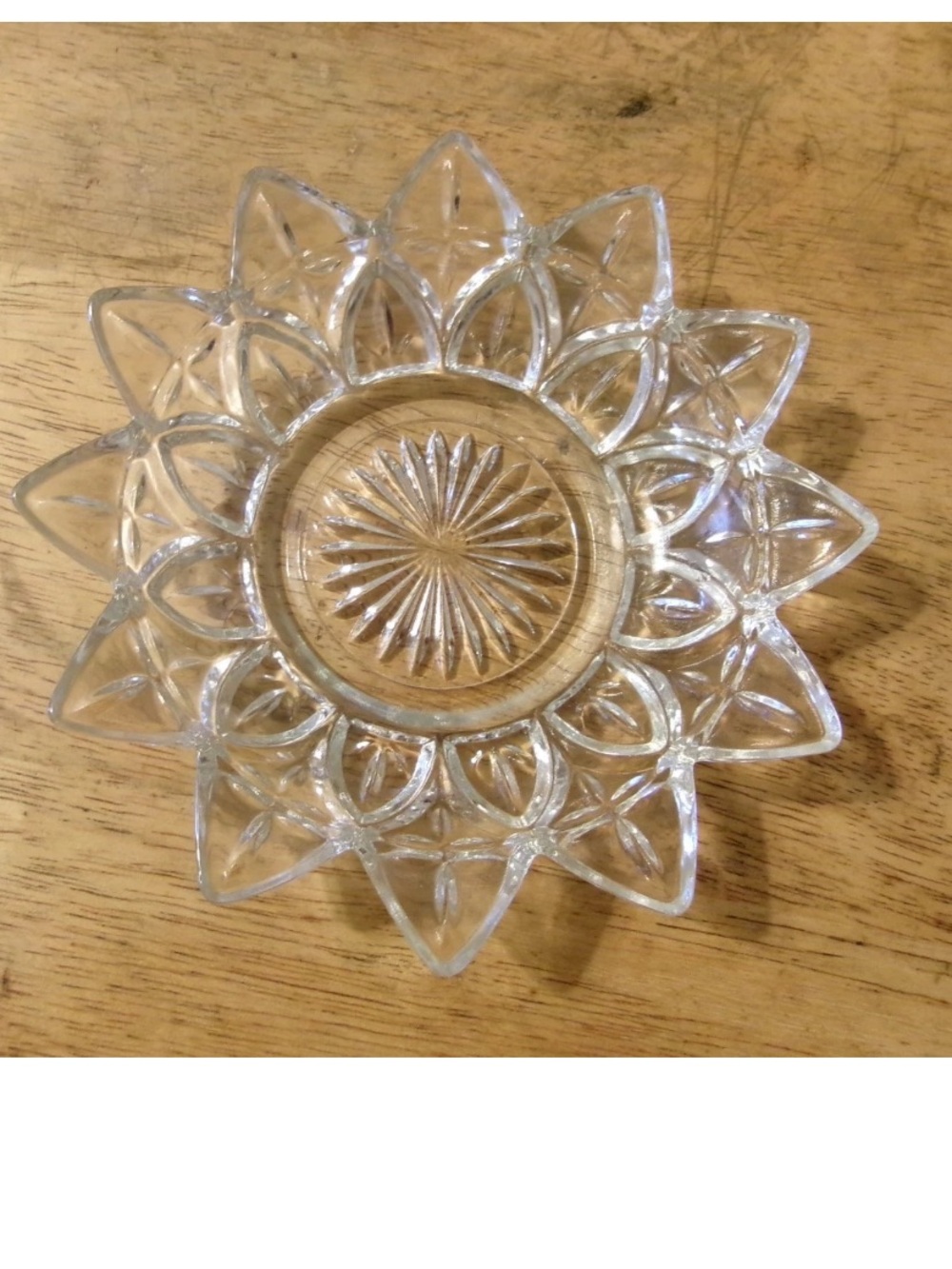 Vintage Federal Glass Co Petal Pat Clear Trinket/Candy Dish Sophisticated